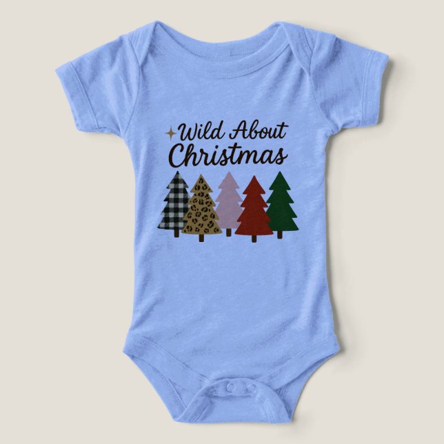 Wild about Christmas baby one piece infant (Design frontal)