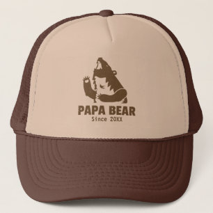 Wild Brown Papa Bear Ano do Boné da Fé