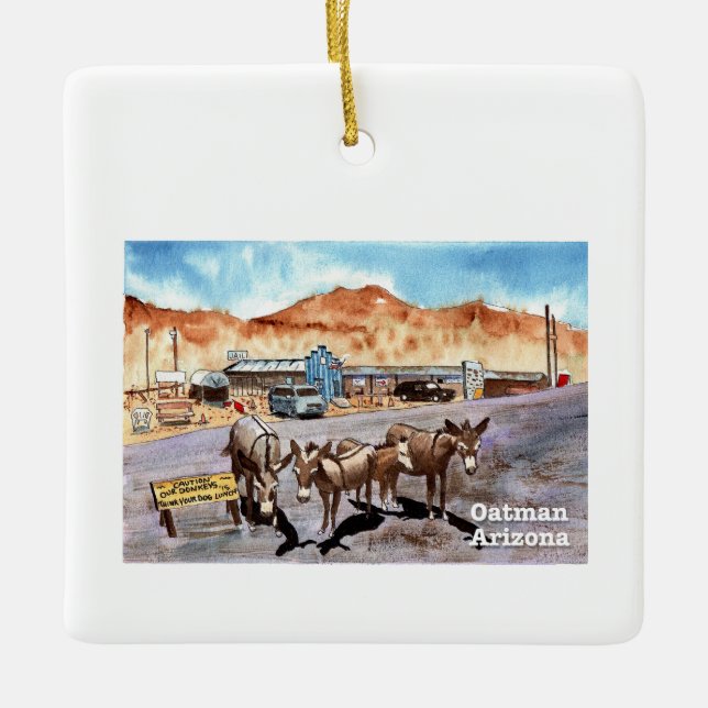 Wild Donkeys de Oatman, Ornamento de Arizonas (Frente)