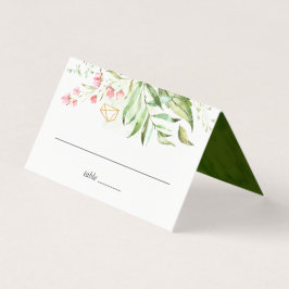 Wild Floral Green Foliage Mesa de Casamento