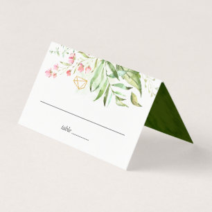 Wild Floral Green Foliage Mesa de Casamento