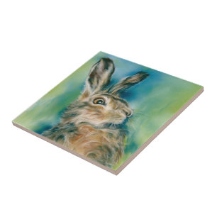 Wild Hare Exuberance Pastel Art