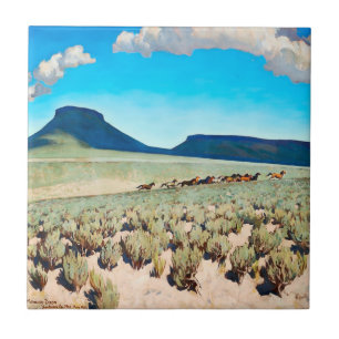 "Wild Horse Country", por Maynard Dixon