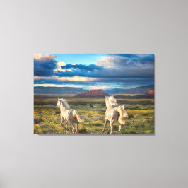 WILD HORSES "Live to Run" Canvas Print