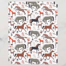 Wild Horses Scrapbook Paper