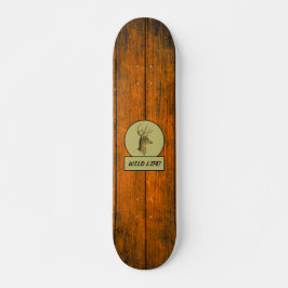 Wild Life! Buck Head Skateboard com Textura de Mad