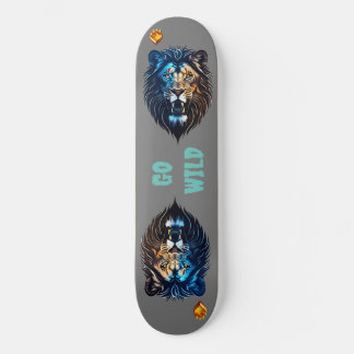 Wild Lion Skateboard | Conselho de arte selvagem