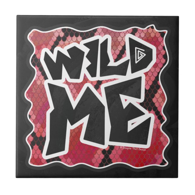 Wild Me Cobra Black and Red Impressão (Frente)