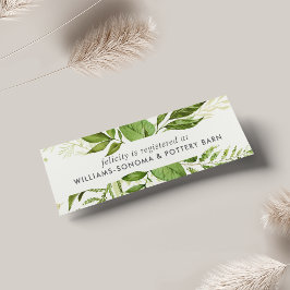 Wild Meadow Bridal Registry Insert Cards | Mini