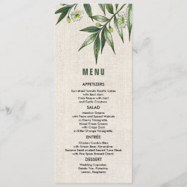 Wild Meadow | Cartões de menu de casamento botânic