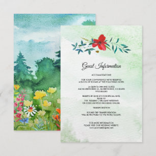 Wild Meadow  Cartões Pormenores sobre Casamento n