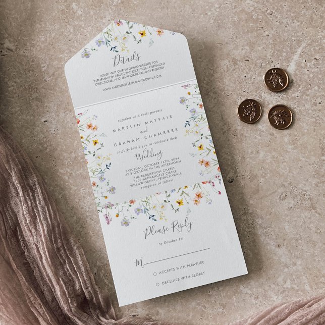 Wild Multicolor Floral Wedding (Criador carregado)