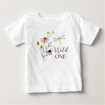 Wild One - Camisa Floral de Primeiro Aniversário