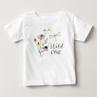 Wild One - Camisa Floral de Primeiro Aniversário