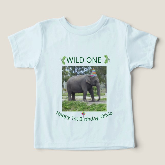 Wild One Elephant Safari Celebration (Design frontal)