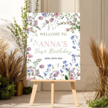 Wild One Welcome Sign 16x20 1st Birthday