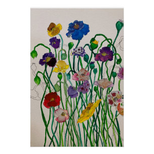 Wild Poppy Impressão