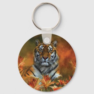 Wild Tigers Art Chaveiro