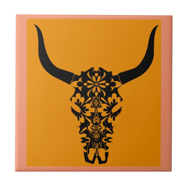 wild-west-cow-skull-horns-black-white-vector-clip- (Frente)