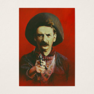 Wild West Outlaw ACEO Cartão de visita