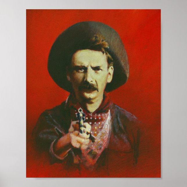 Wild West Outlaw Print Poster (Frente)