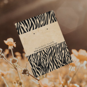 Wild Zebra Pattern Vintage Flair Holing