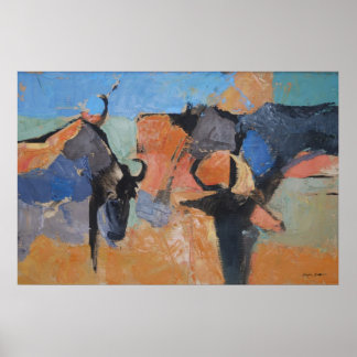 Wildebeest - Art impressão