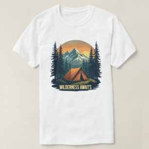 Wilderness Aguarda Camisa T Abrace a aventura
