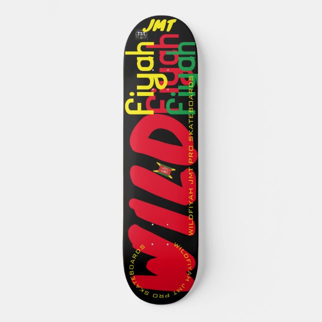 WILDFIYAH JMT 8, 1/4", skateboard Deck (Frente)