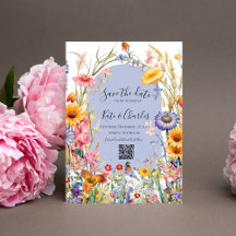 Wildflower boho chic wreath salvar o convite