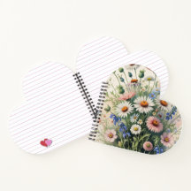 Wildflower Botanical Spiral  Notebook