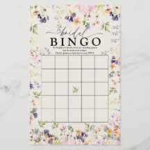 Wildflower Bridal Bingo | Jogos