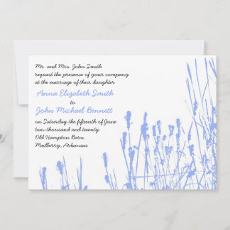 Wildflower - Convite para Casamento Periwinkle