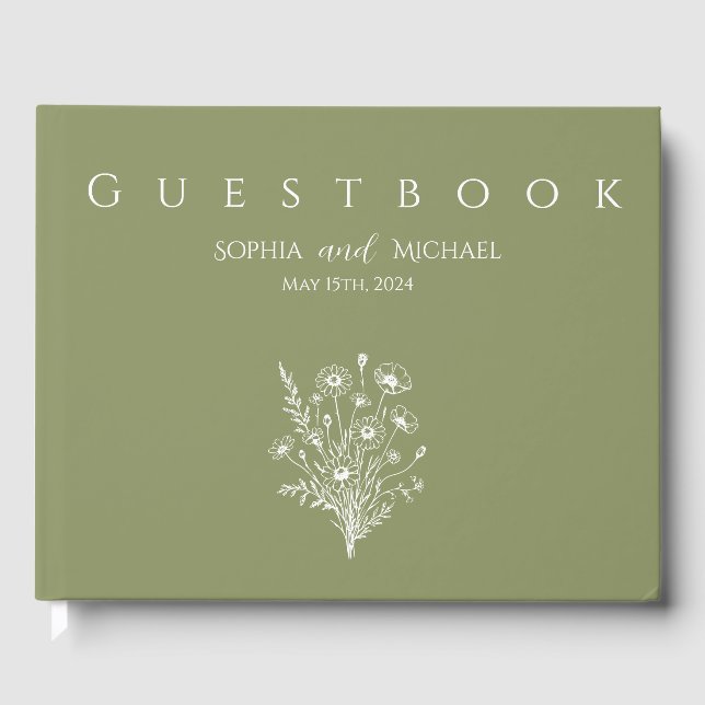 Wildflower Elegance — Livro Convidado (Frente)