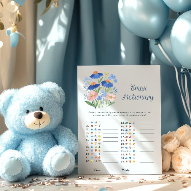 Wildflower Emoji Guess Baby in Bloom Shower Game (Criador carregado)