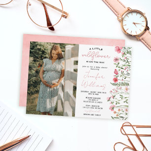Wildflower Floral chá de fraldas convite