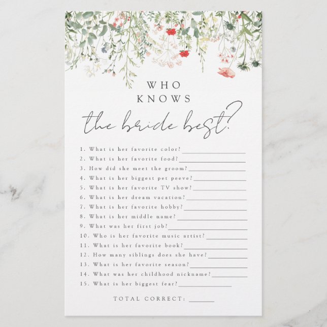 Wildflower Meadow que conhece o melhor jogo da noi (Frente)