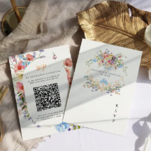 Wildflower Meadow | RSVP de Crest de Casamento Flo