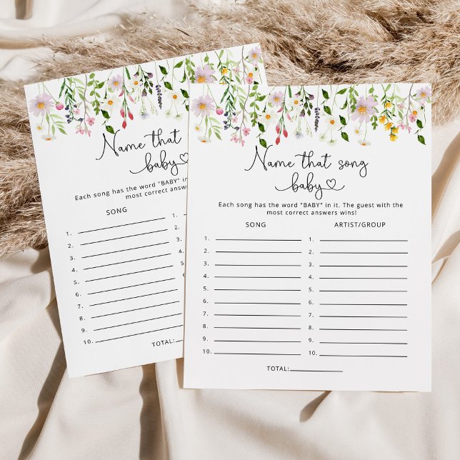 Wildflower Nomeia esse jogo de chá de fraldas (Criador carregado)