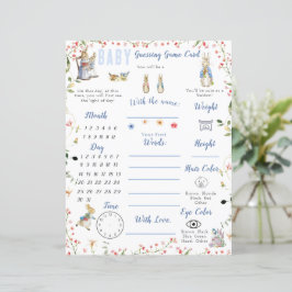 Wildflower Peter o Jogo do Chá de fraldas do Coelh