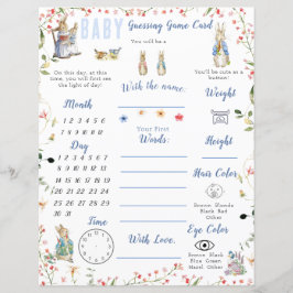 Wildflower Peter o Jogo do Chá de fraldas do Coelh