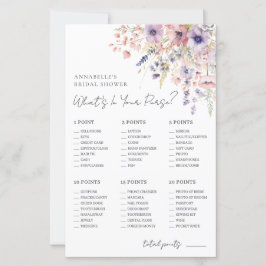 Wildflower Purse Bridal Shower Game