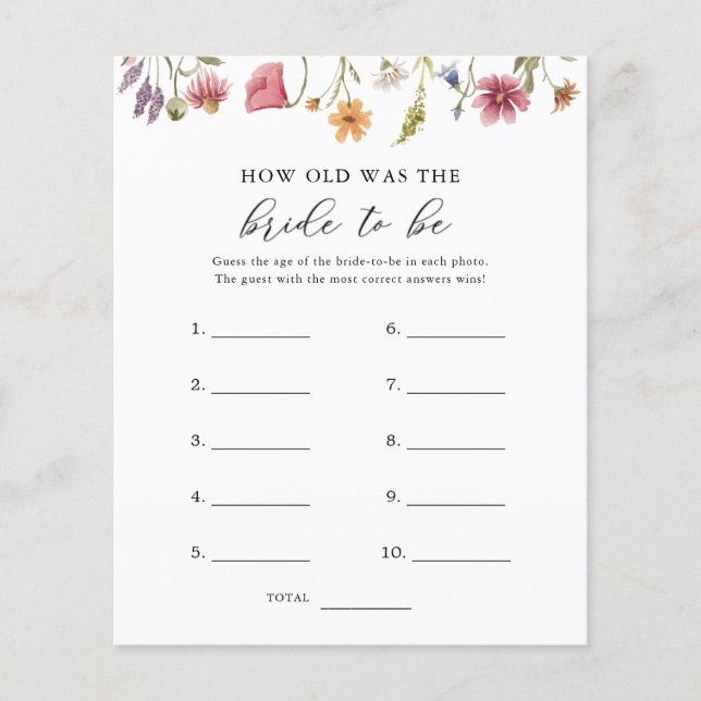 Wildflower Quantos Anos Tinha A Noiva Para Ser Jog (Frente)