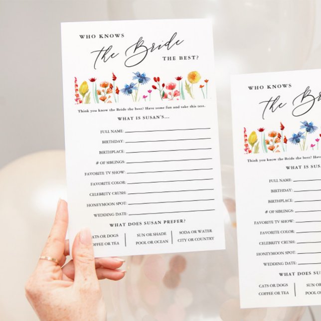 Wildflower Que Conhece O Cartão De Papel De Noiva (Criador carregado)