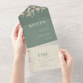 Wildflower Sage Deco Wedding