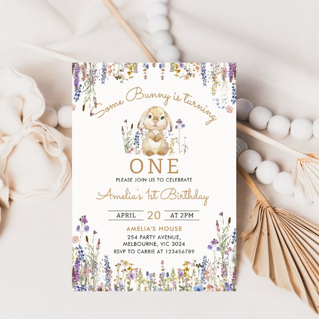 Wildflower Um Convite Para Aniversário Para Uma Ga (Criador carregado)