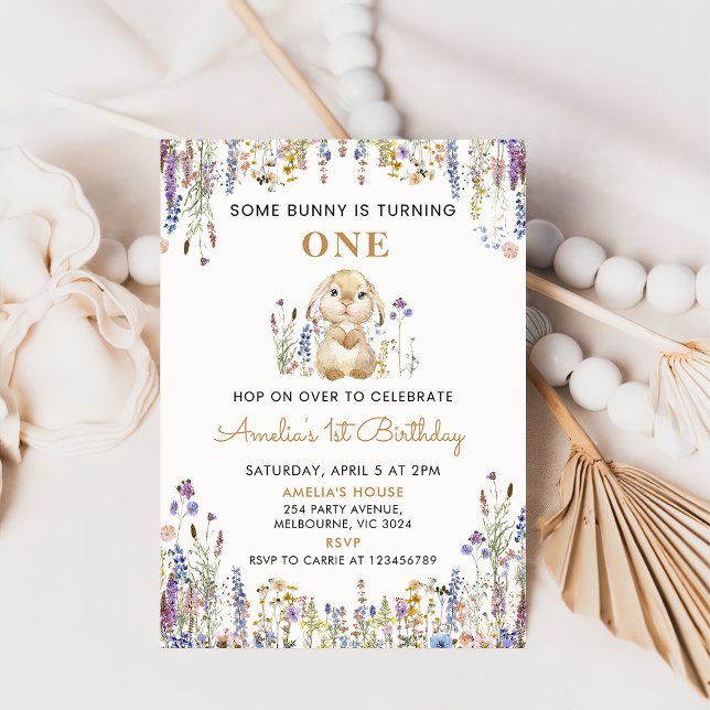 Wildflower Um Convite Para Aniversário Para Uma Ga (Criador carregado)