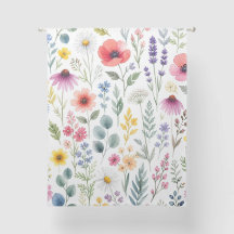 Wildflower Watercolor Meadow Botanical Floral
