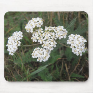 Wildflowers brancos Mousepad