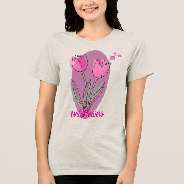 Wildflowers T-shirt Design ADVcreators Article 21 (Frente)
